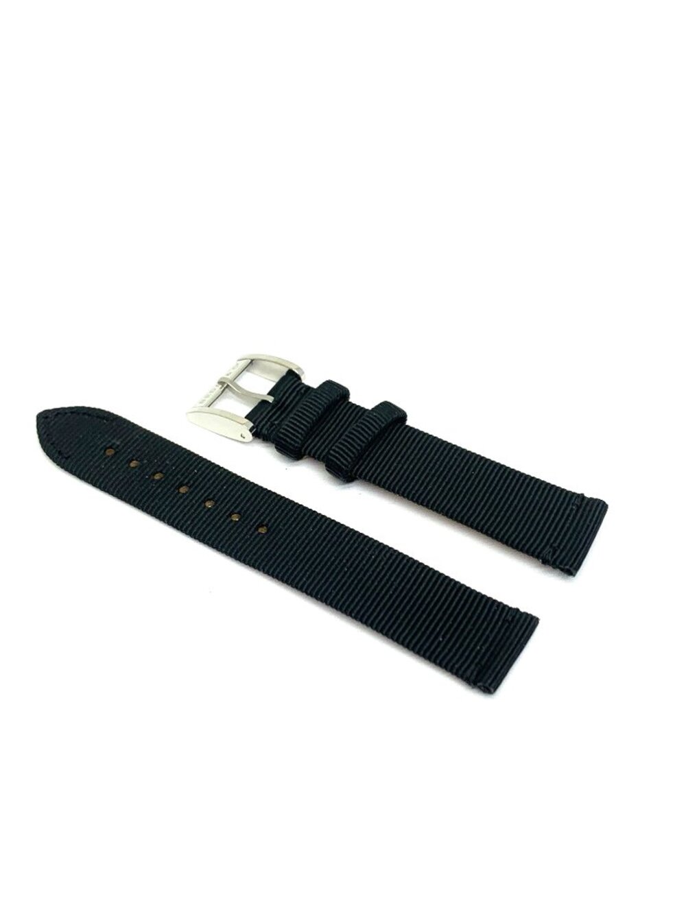 Bedat & Co. Women's Watch Replacement Band Black Leather Nylon Strap 16mm Lug